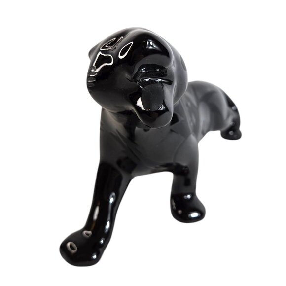 Native American Large Panther Black Signed Ben Saxon Sculpture‎ Figure 11" rare - Picture 8 of 16